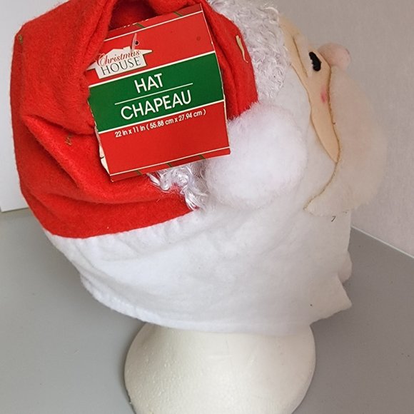 Santa Face Felt Hat - Picture 4 of 8